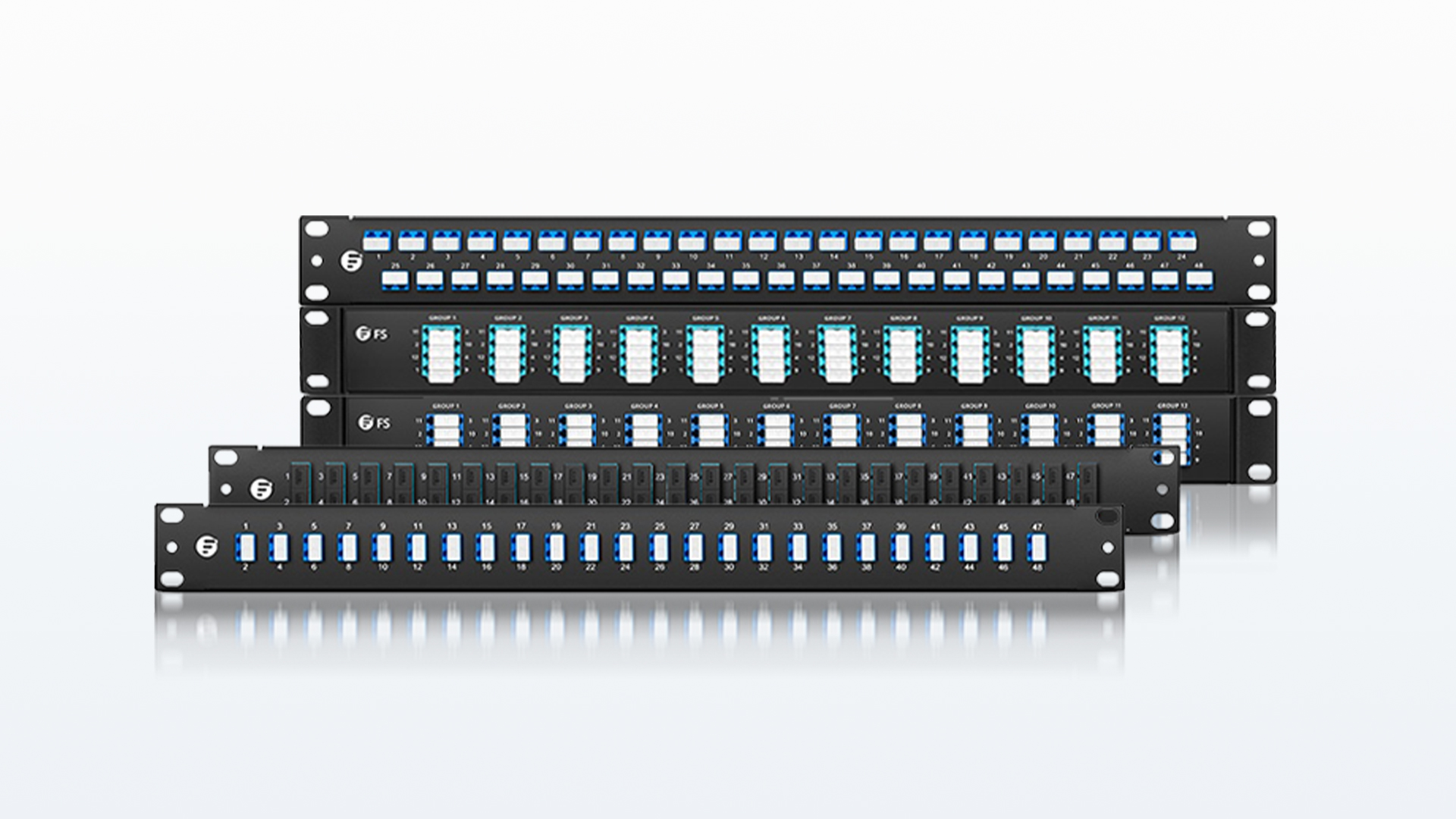 1U MTP® to LC Breakout Fiber Patch Panel, OS2 Single Mode