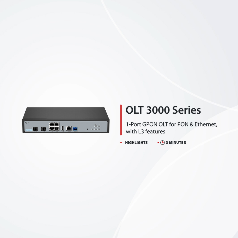 This picture is about 3000 Series GPON Mini OLT Overall Introduction.