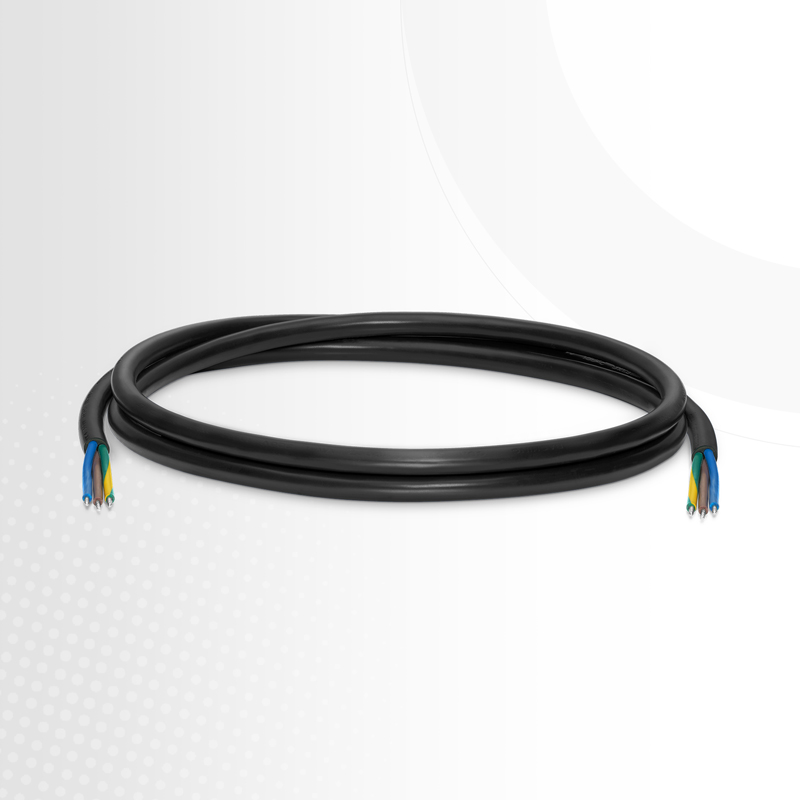 6ft (1.8m) Stripped End to Stripped End 17AWG 250V/10A Power Cord, Black This picture is about PFF-10A Industrial Power Cord Overall Introduction | FS.