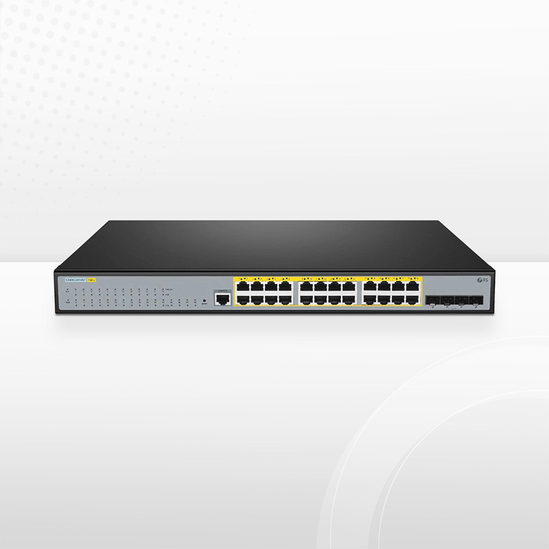 S3400-24T4SP、24ポート ギガビットイーサネットL2+ PoE+スイッチ(24x