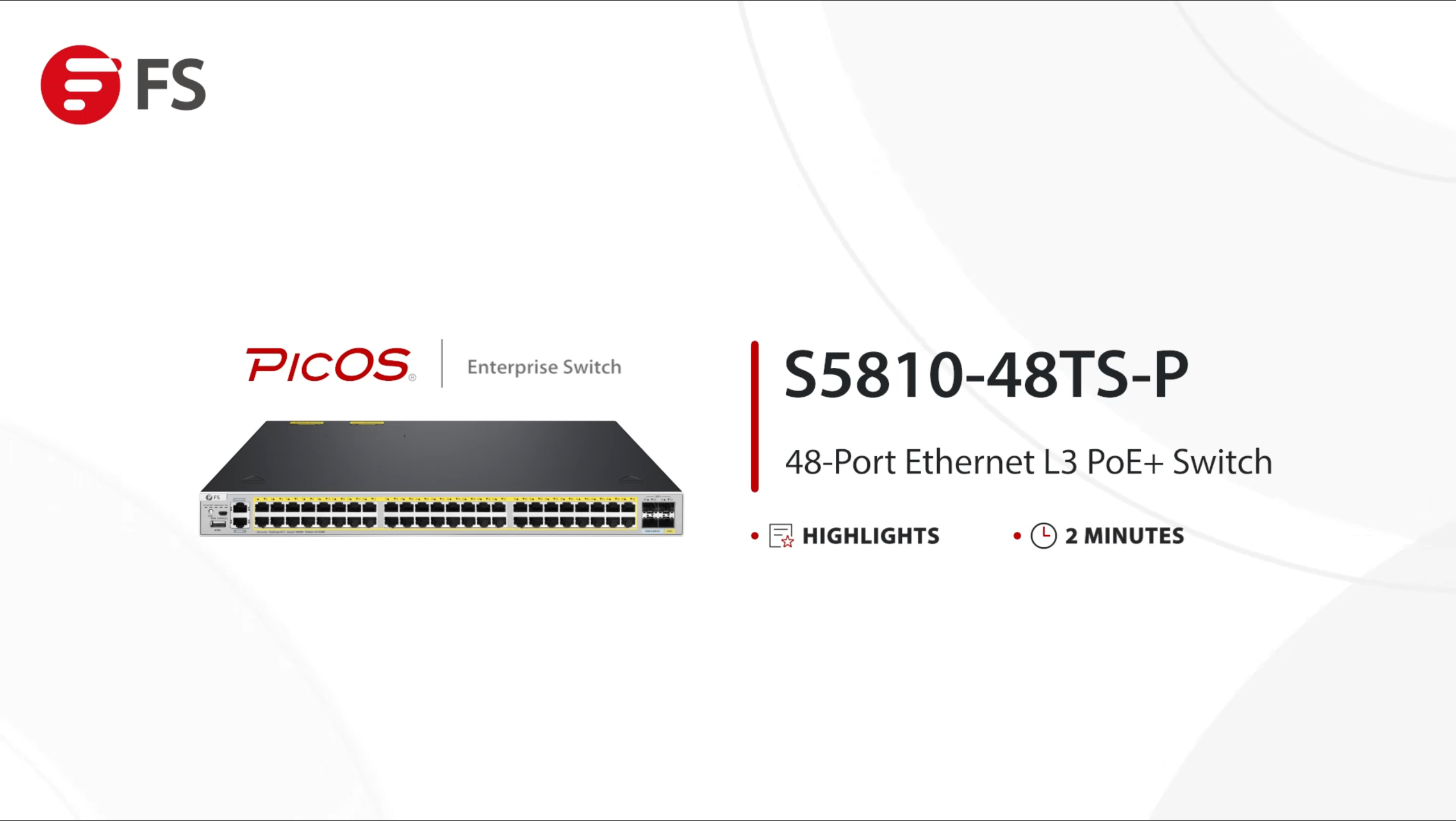 S5810-48TS-P 48-Port 1G RJ45 L3 PoE+ Switch - FS.com