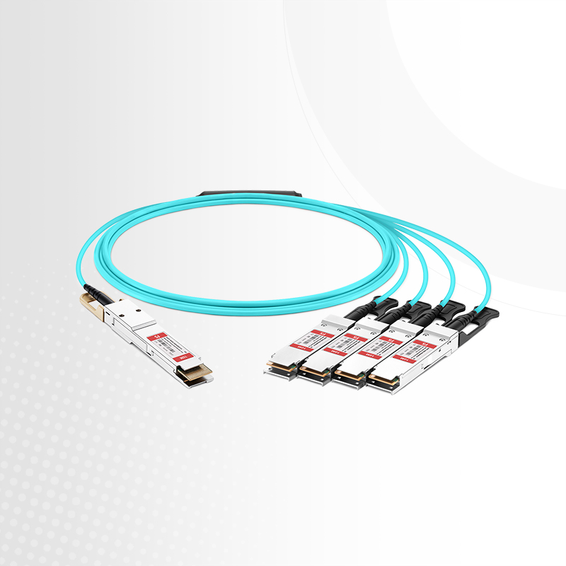 This picture is about QDD-400G-4QAOxxx Breakout AOC Overall Introduction | FS.