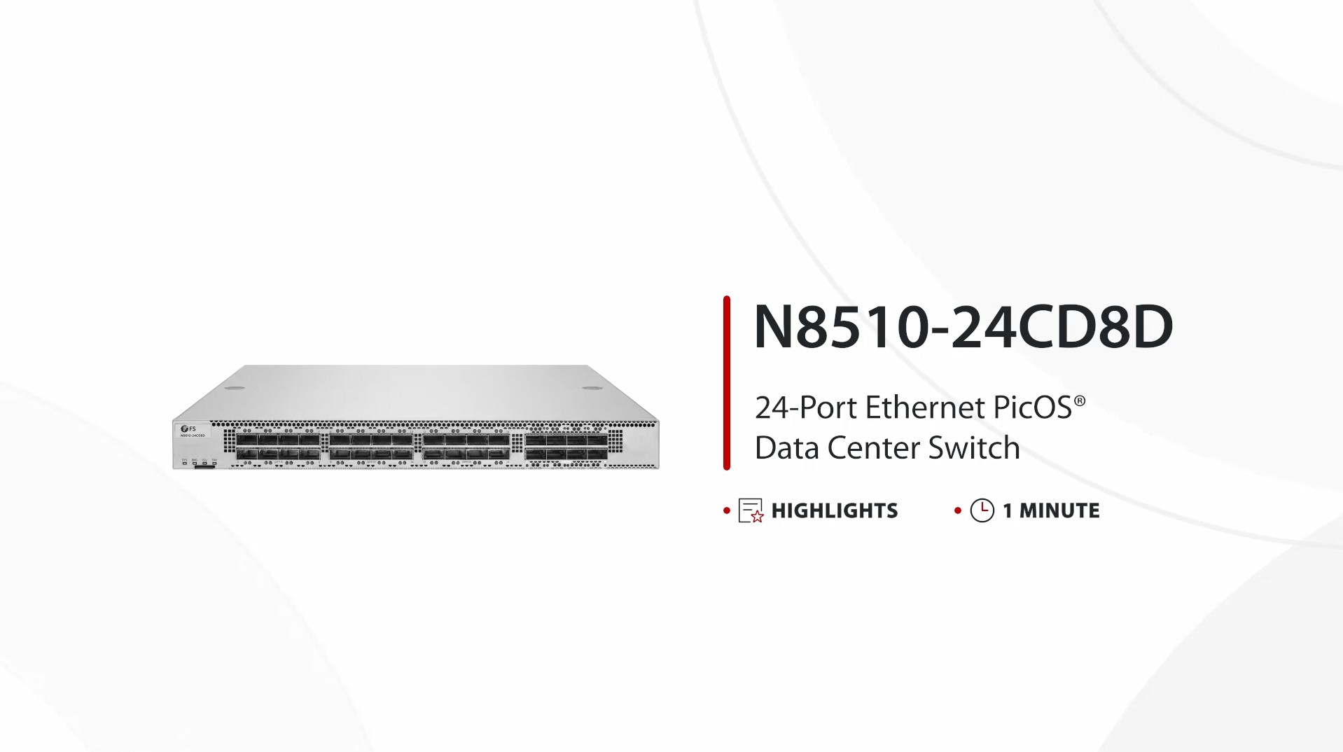 N8510-24CD8D, 24-Port Ethernet Data Center Switch, 24 x 200Gb