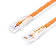 Cable de parcheo Ethernet Cat5e sin enganches sin blindaje (U/UTP) PVC CM 6in (0.15m), naranja Esta imagen trata sobre C5EUTPSGPVC.