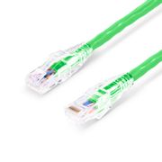 Cable de parcheo Ethernet Cat5e sin enganches sin blindaje (U/UTP) PVC CM 6in (0.15m), verde Esta imagen trata sobre C5EUTPSGPVC.