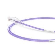 7ft (2.1m) Cat6 28AWG Snagless Unshielded (U/UTP) PVC CM Small Diameter High-Flex Ethernet Network Patch Cable, Purple, (10pcs/pack) This picture is about C6UTPSGSPVC-10PK.