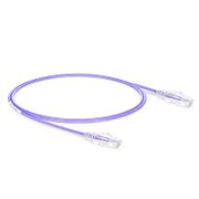 7ft (2.1m) Cat6 28AWG Snagless Unshielded (U/UTP) PVC CM Small Diameter High-Flex Ethernet Network Patch Cable, Purple, (10pcs/pack) This picture is about C6UTPSGSPVC-10PK.
