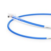0.5m Cat6六類極細網絡跳線 28AWG 無卡扣 非屏蔽(UTP) PVC CM,藍色 這張圖片是關於C6UTPSGSPVC.