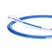 4.9m Cat6六類極細網絡跳線 28AWG 無卡扣 非屏蔽(UTP) PVC CM,藍色 這張圖片是關於C6UTPSGSPVC.