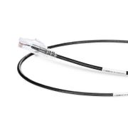 0.6m Cat6六類極細網絡跳線 28AWG 無卡扣 非屏蔽(UTP) PVC CM,黑色 這張圖片是關於C6UTPSGSPVC.
