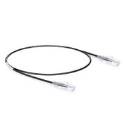 0.6m Cat6六類極細網絡跳線 28AWG 無卡扣 非屏蔽(UTP) PVC CM,黑色 這張圖片是關於C6UTPSGSPVC.
