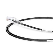 7ft (2.1m) Cat6 28AWG Snagless Unshielded (UTP) PVC CM Slim Ethernet Network Patch Cable, Black, (10pcs/pack) This picture is about C6UTPSGSPVC-10PK.