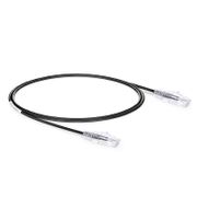 7ft (2.1m) Cat6 28AWG Snagless Unshielded (UTP) PVC CM Slim Ethernet Network Patch Cable, Black, (10pcs/pack) This picture is about C6UTPSGSPVC-10PK.
