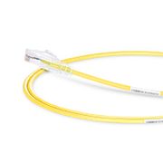 6ft (1.8m) Cat6 28AWG Snagless Unshielded (UTP) PVC CM Slim Ethernet Network Patch Cable, Yellow This picture is about C6UTPSGSPVC.