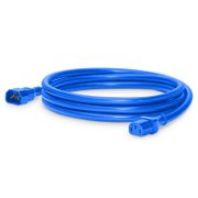 10ft (3m) IEC60320 C14 to IEC60320 C13 18AWG 250V/10A Power Extension Cord, Blue This picture is about .