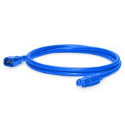 6ft (1.8m) IEC60320 C14 to IEC60320 C15 14AWG 250V/15A Power Cord, Blue This picture is about PC14C15-15A.