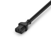 10ft (3m) NEMA 5-15P to IEC60320 C13 16AWG 125V/10A Power Cord, Black This picture is about P515C13-10A.