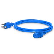 6ft (1.8m) NEMA 5-15P to IEC60320 C13 16AWG 125V/10A Power Cord, Blue This picture is about P515C13-10A.