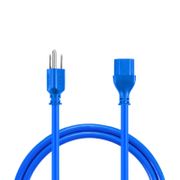 6ft (1.8m) NEMA 5-15P to IEC60320 C13 16AWG 125V/10A Power Cord, Blue This picture is about P515C13-10A.