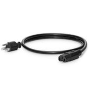 3ft (0.9m) NEMA 5-15P to IEC60320 C15 Heavy-Duty 14AWG 125V/15A Power Cord, Black This picture is about .