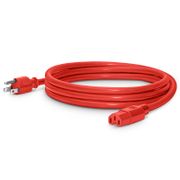 10ft (3m) NEMA 5-15P to IEC60320 C15 Heavy-Duty 14AWG 125V/15A Power Cord, Red This picture is about .