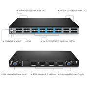 T8550-32C, 32x 100G QSFP28 Ports, Network Packet Broker (NPB), Network Visibility and Monitoring This picture is about T8550-32C.