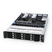 Serveur RS7250 2U à Montage en Rack, 2 Processeurs Intel® Xeon® Scalable, Jusqu'à 3TB de Mémoire, 12 Baies de Disques Durs 3.5''/2.5'' SSD/SAS/SATA Remplaçable à Chaud, 2 Ports RJ45 1GbE, 800W Redondant Cette image concerne .