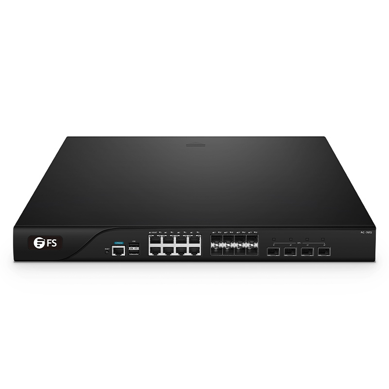 AC-7072, 802.11ax Wireless LAN Controller with 8 Gigabit Combo Ports, 4 x 10 Gb SFP+, Seamless Wi-Fi Roaming, Manage 128 APs by Default, Scale to Support up to 1152 APs This picture is about AC-7072.
