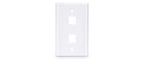Placa de Pared de Red de 3 Puertos RJ45 Tipo Keystone Single Gang
