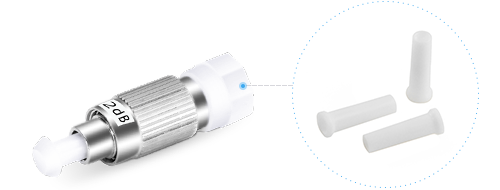 Passive fiber optic attenuator interface detail picture