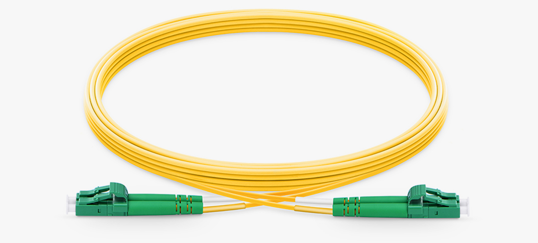 A.P.C. サイズ56 Customized Length Fiber Patch Cable, 2 Fibers, ST APC to ST