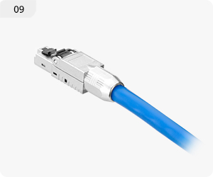 Cat5e/Cat6/Cat6a RJ45 Tool-Free Modular Plugs, Shielded Network