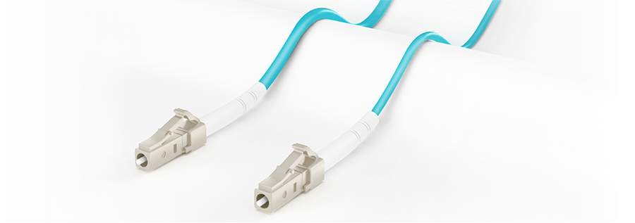 OM3 50/125 LC-LC Multimode fibre patch lead Simplex - Aqua