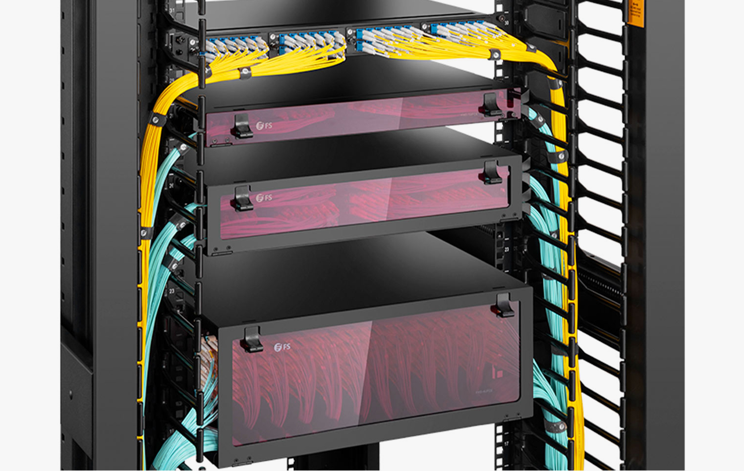 4U Rack Mount Fiber Enclosure Unloaded, Slide-out Type - FS.com