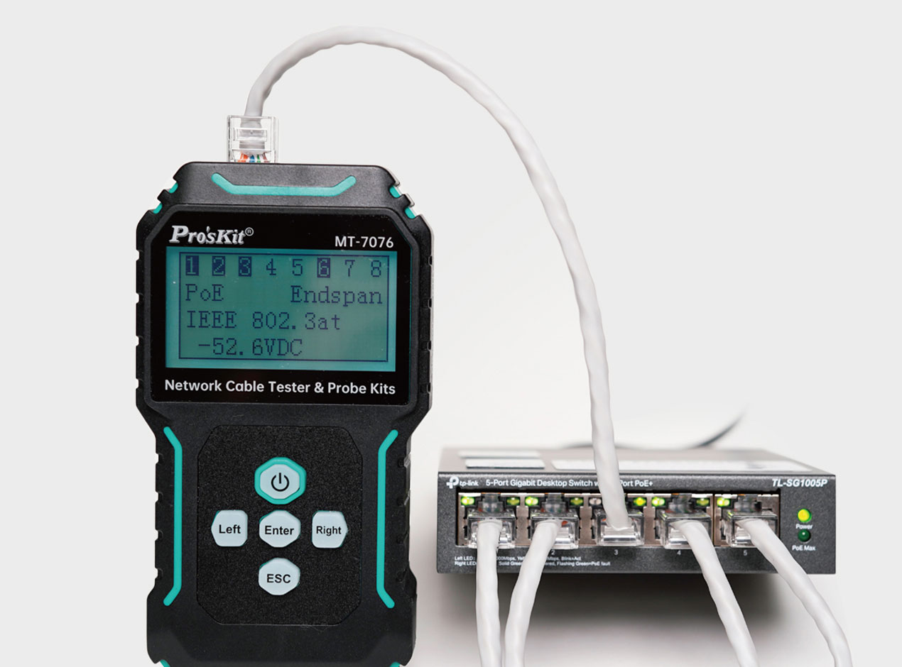 Pro'sKit® LCD Network Cable Tester & Probe Kit - FS.com United Kingdom