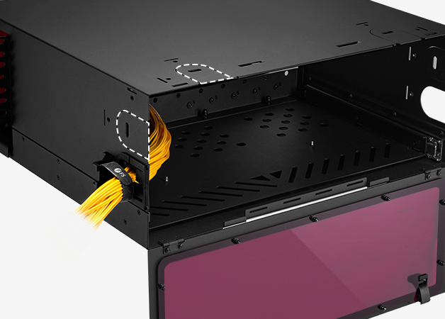 4U Rack Mount Fiber Enclosure Unloaded, Slide-out Type - FS.com