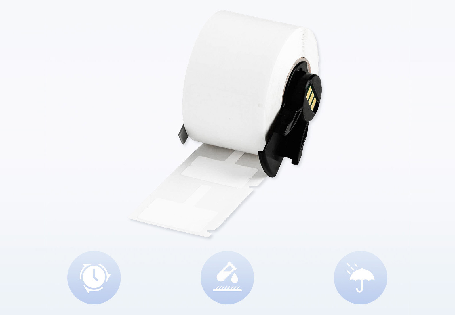 0.788 in.H x 1.18 in.W T-Flag Matte Cable Labels for M611 Printers