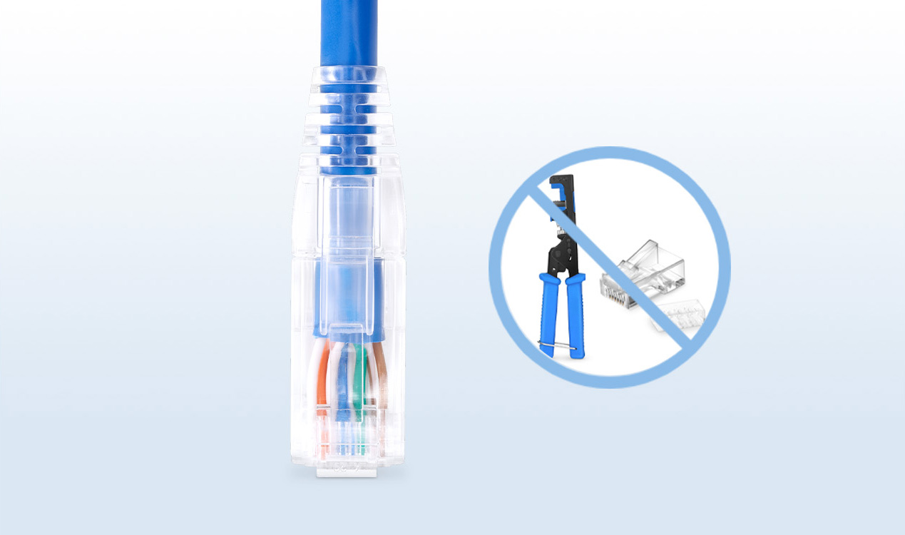 35ft Cat6 Snagless Unshielded Ethernet Patch Cable, Blue - FS.com