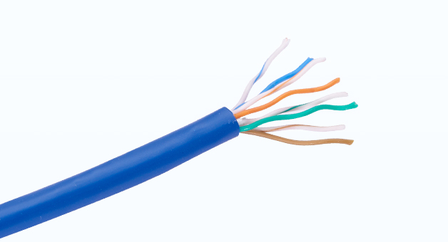 Cat6a 110-Style Unshielded Patch Panel, 24-Port, 1RU, Cable