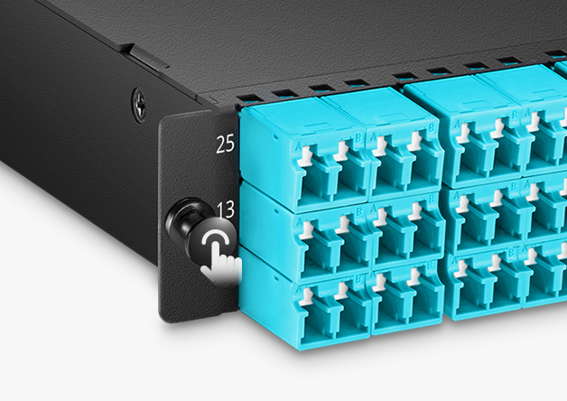 FHD® MTP®-LC Cassette, OM4 Multimode, Type AF, 36 Fibers, 3