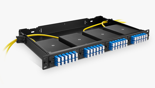 FHD® LC Splice Cassette with Pigtails, 24 Fibers OS2 Single