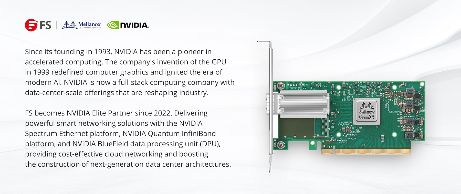 NVIDIA Mellanox ConnectX-5 Network Interface Card, 100G Single