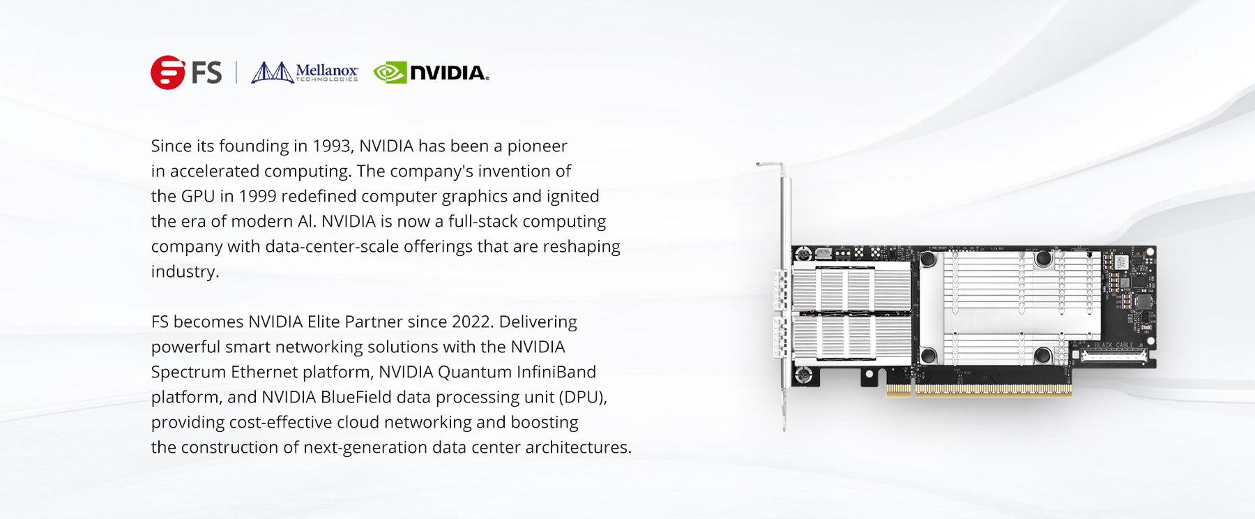 NVIDIA Mellanox MCX755106AC-HEAT ConnectX®-7 VPIアダプターカード