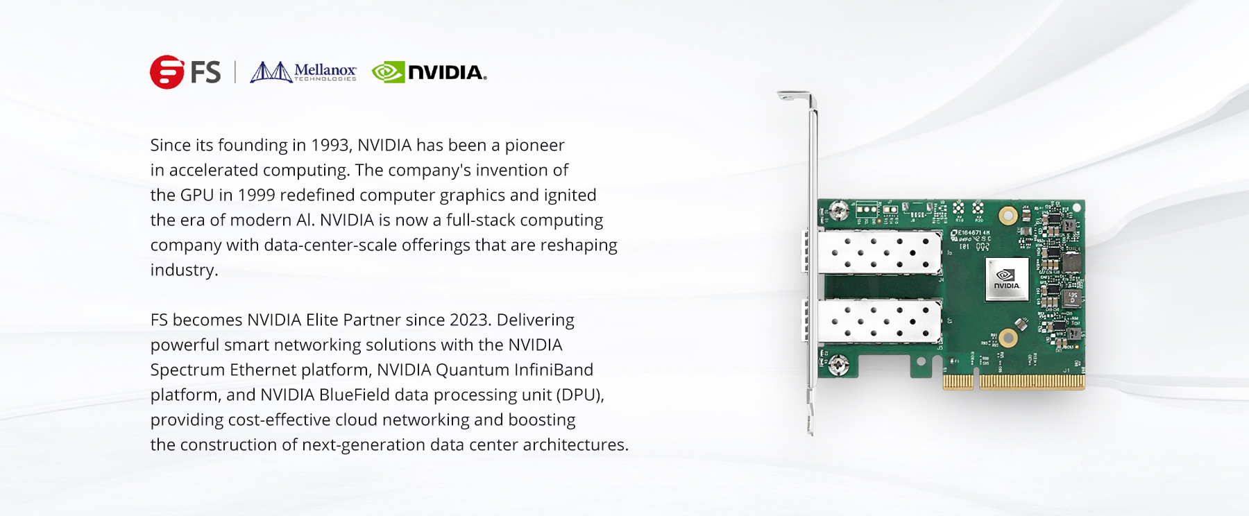 NVIDIA Mellanox MCX623436AN-CDAB, Tarjeta de red ConnectX®-6 Dx EN