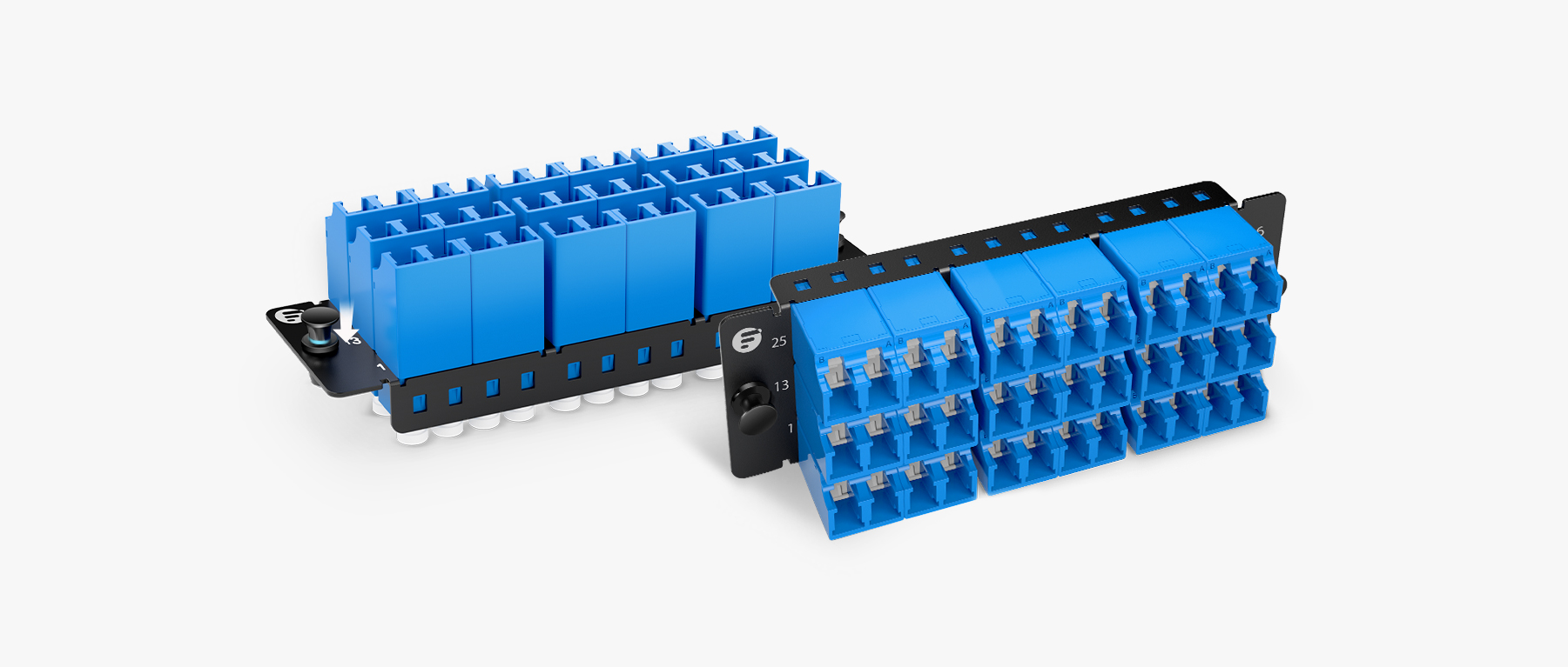 FHD™ Fiber Adapter Panel, 36 Fibers OS2 Single Mode, 18 x