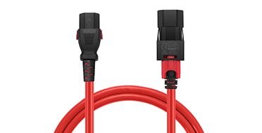 6.6ft (2m) Z-Lock Dual Locking IEC60320 C14 to IEC60320 C13 14AWG