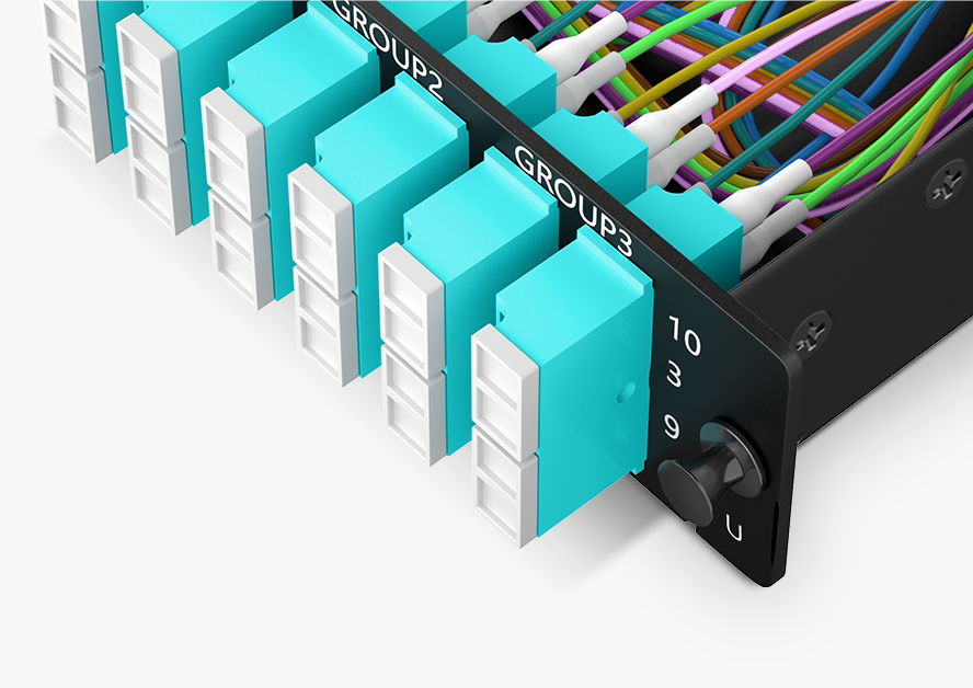 24 Fibers MTP®-8 LC MTP® Cassette Module, OM4 Multimode, Universal