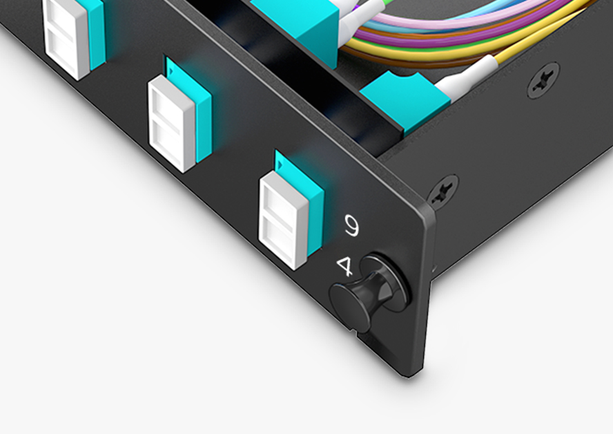 8 Fibers MTP®-8 LC MTP® Cassette Module, OM4 Multimode, Universal