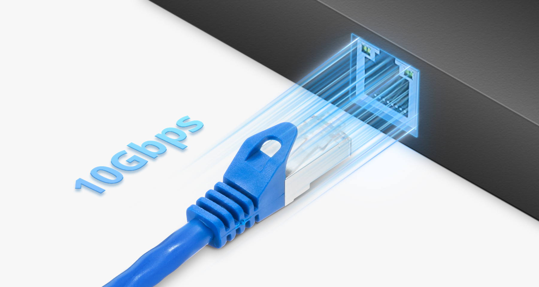 7ft Cat7 (SFTP) Shielded Snagless RJ45 Ethernet Cable, Blue - FS.com