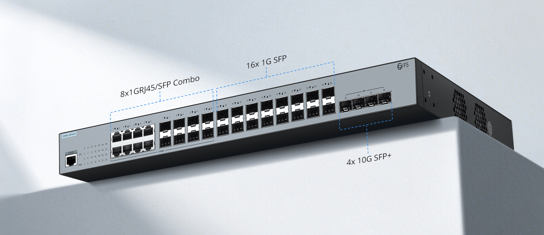 S3900-24F4S-R 24-Port L2+ Stackable Gigabit Switch - FS.com Singapore